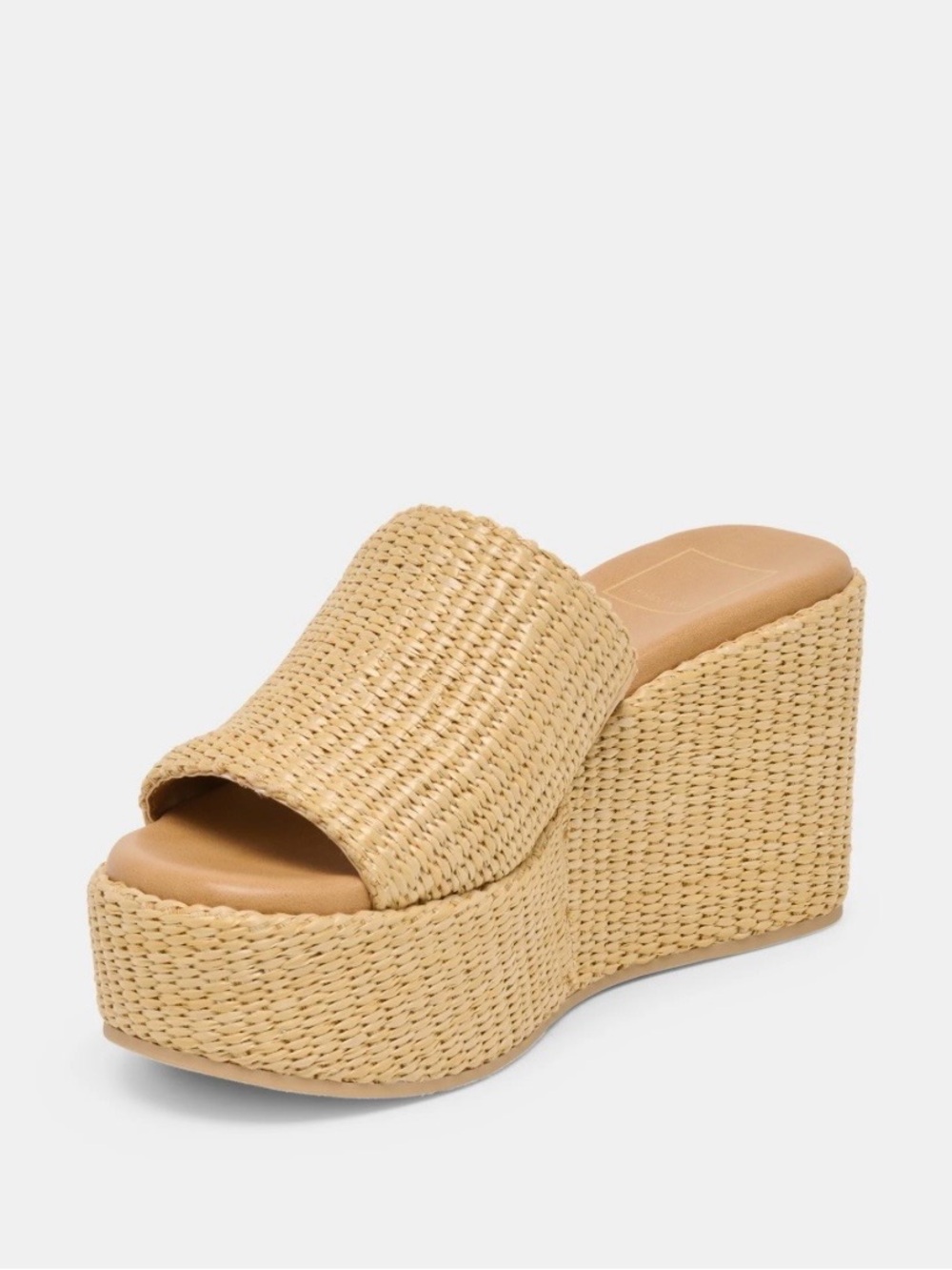 Dolce Vita Joclyn Natural Woven Platform Wedge Sandal